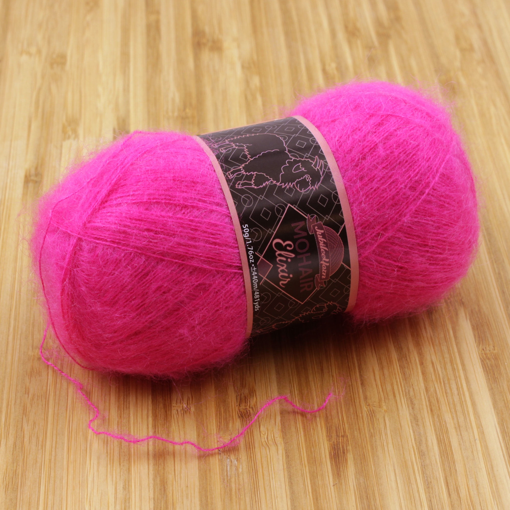 JubileeYarn Mohair Elixir Yarn - 50g/Skein Baby Wool Blend - Cherub's Cup - 1 Skein