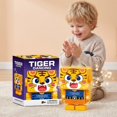 thumbnail image 1 of Dancing Tiger Block Robot Toy – PP Plastic Educational Puzzle Robot with Lights & Music, Autonomous Movement for Interactive Learning, 1 of 9