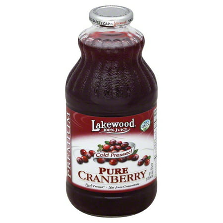 Lakewood Fresh Pressed 100% Pure Cranberry Juice, 32 Fl.