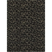 Garden Party Iron Gate Indoor/Outdoor Rug, Black Tie, 8' x 10'