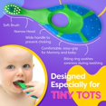thumbnail image 3 of Trueocity Soft Bristles Toothbrush Silicon Finger Brush Infant Training w/Teething Handle Multicolor, 3 of 6