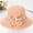 Pink, variant on Women's Vintage Cloche Hat with 3D Flower Embellishment and Plaid Bow Featuring Breathable Woven Material Light Purple