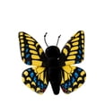 thumbnail image 2 of Realistic Butterfly Stuffed Plushie - Soft Cute Insect Kawaii Room Decor Gift(Yellow), 2 of 6