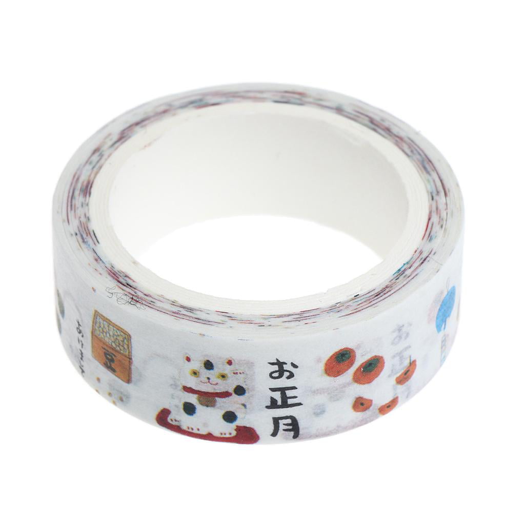 New DIY Floral Washi Sticker Decor Roll Paper Masking Adhesive Tape Crafts J&C 