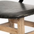 thumbnail image 7 of Mercana Haden Black Upholstered Seat Brown Wood Frame Stool 68124, 7 of 7