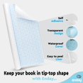 Contact Paper Clear, 17.5â€ x 5Feet, Transparent Self Adhesive Book