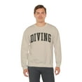 thumbnail image 6 of Diving Diver Sweatshirt Gifts Crew Neck Shirt Long Sleeve Unisex, 6 of 7