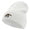 White, variant on Japanese Food Embroidered 12 Inch Long Knitted Beanie - Birch OSFM