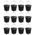 thumbnail image 4 of 12 Sets Humidity Dome Nursery Pots Plant Pots Square Flower Starting Pots, 4 of 6