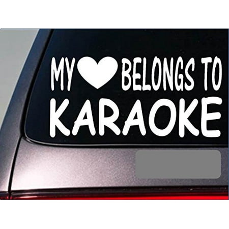 Karaoke My heart belongs Sticker *G523* 8