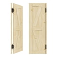 thumbnail image 6 of 32" x 42" Solid Wood Café / Saloon Door Dual Partition Door Porch Entrance Door, 6 of 7