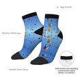 thumbnail image 6 of Women Novelty Ankle Socks Power Hot Air Balloon Colorful Quarter Socks, 6 of 7