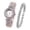 Silver, variant on Yungyresw Women Roman Numeral Dial Quartz Watch Fashion Elegant Round Analog Dress Wrist Watch Outdoor Jewelry Style Accessory Gold