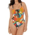 thumbnail image 2 of Women's Skinny Dippers 6533375 Wiki Tiki Suga Babe Lace Up One Piece Swimsuit, 2 of 4