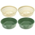 thumbnail image 1 of Homoyoyo 2Ud Canastas Para Y Verduras Cocina Plástico Verde Doble Capa Resistente, 1 of 6