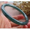thumbnail image 6 of Certified Icy Green Burma 100% Natural A JADE Jadeite Circle Bangle Bracelet 58 mm 660155 TN, 6 of 13