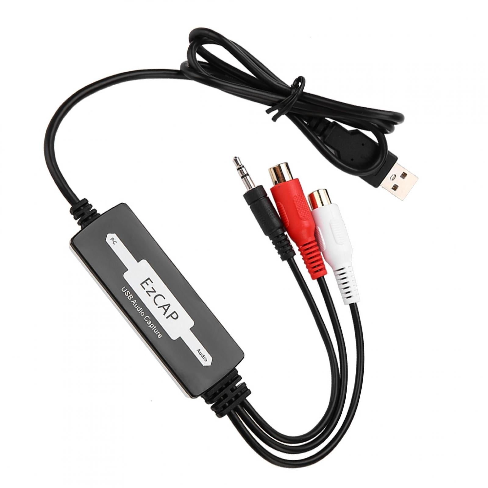 OTVIAP USB Audio Capture Recorder Card Converts Turntables Cassettes to