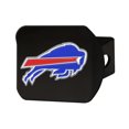 thumbnail image 1 of Fan Mat 22538 Trailer Hitch Cover  Fits 2 Inch Receiver; NFL Buffalo Bills Logo On Black; Chrome Plated; Metal, 1 of 4