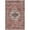 Blue & Red, variant on 4 x 6 ft. Blue & Red Oriental Traditional Power Loomed Distressed Washable Non Skid Rectangle Area Rug