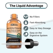 Micronutrients Liquid Drops | Electrolyte Concentrate, Rapid Rehydration | Fulvic & Humic Acid | for Energy, Low-Carb Keto, Vegan, Paleo Diet, Leg Cramp | Magnesium Sodium Potassium Zinc