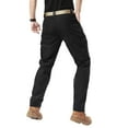 thumbnail image 2 of LEDUNTINO Lightweight Work Cargo Pants Hiking Pants For Men Tactical Pants Water-Resistant Quick-Drying Outdoor Apparel Black 36, 2 of 8