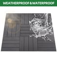 thumbnail image 2 of Interlocking WPC Deck Tiles, Waterproof Indoor & Outdoor Flooring for Patio, Balcony, Porch, Backyard, Bedroom, 2 of 8