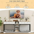 thumbnail image 4 of 82”Dog Crate Furniture for 2 Dogs Large Dog Kennel with 4 Drawers and Shelves Dog House TV Stand for Medium Dog, 4 of 7