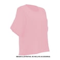thumbnail image 3 of Blusa George para Dama, Manga Amplia 3/4 Roll Up Cuello Redondo Rosa Talla CH, 3 of 4