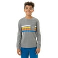 thumbnail image 5 of U.S. Polo Assn. Boys Long Sleeve Stripe Pocket T-Shirt, Sizes 4-18, 5 of 5