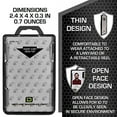 thumbnail image 3 of ID Stronghold - RFID Blocking Secure Badge Holder - Duolite 2 Card ID Holder - Poly Carbonate - Heavy Duty Hard Plastic ID Badge Holder - USA Molded and Assembled - FIPS 201 Approved - Black, 3 of 3