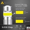 thumbnail image 3 of Alla Lighting 2800lm HB4 9006 LED Fog Lights Bulb Xtreme Super Bright COB-72 LED Replacement for Cars, Trucks, 3000K Amber Yellow (Set of 2), 3 of 9