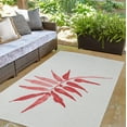 thumbnail image 3 of Simply Daisy 3' x 5' Pink Frond Spring Chenille Indoor/Outdoor Rug, 3 of 4