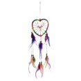 thumbnail image 1 of Tachiuwa Boho Rainbow Heart Shape Feather Home Wall Hanging, 1 of 9