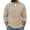 Khaki, variant on cfhntfmh Men's Long Sleeve Shirts 2 in 1 V Neck Thermal Undershirt Base Layer Tops Fall Winter Trendy Pullover