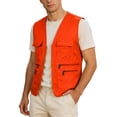 thumbnail image 4 of Gilet de Travail Unisexe avec Poches pour Usage Quotidien Décontracté avec Poches de Rangement et Design Uni Léger Sans Manches pour Printemps et Automne, 4 of 4