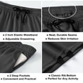 thumbnail image 4 of ASUDESIRE 5 Pack Men's Athletic Shorts Mesh Workout Gym Activewear Basketball Shorts 8" Inseam With Pockets, 4 of 7