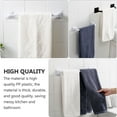 thumbnail image 4 of OUNONA 2pieces Towel Shelf Rack Wall Mounted Towel Rod for Bathroom Storage Easy Installation Strong Adhesive, 4 of 7