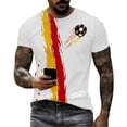 thumbnail image 4 of Women's Germany Football Graphic T-Shirt, Men's Soccer Graphic Print T-Shirt Casual Sportswear Top Athletic for Soccer Tournament 2026 White Size: S, 4 of 4