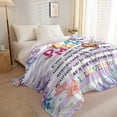 thumbnail image 4 of Mom Blankets from Daughter, Birthday Gifts for Mom from Son, Dear Mom Blanket for Mother with Many Moved Words, Thanksgiving Christmas Bday Mothers Day Presents for Mom Throw Blanket 50" X 60", 4 of 7