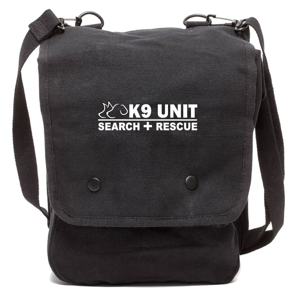Army Force Gear K9 Search & Rescue Canvas Crossbody Travel Map Bag