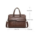 thumbnail image 4 of pitrice Sac d'Affaires en PU pour Hommes Sac Messager Rétro Mallette Multi-Poches pour Hommes, 4 of 6