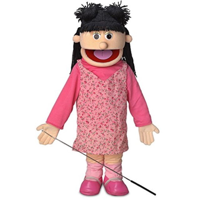 Silly Puppets Princess 25" Full Body Puppet Ventriloquist Style Puppet Peach 