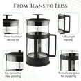 thumbnail image 6 of BN-LINK French Press Coffee Maker 34 Oz / 1000 ML, Heat Resistant French Press Tea Maker, Cold Brew Portable French Press, Travel Coffee Press, Tea Press for Loose Tea Gifts, 6 of 6