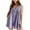 Purple, variant on Lenpel Women's Jean Jumpsuits Summer Casual Sleeveless V Neck Tie Front Pleated Short Rompers Loose Overall Shorts with Pockets