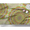 thumbnail image 2 of Soimoi Polyester Crepe Fabric Moroccan & Mandala Kaleidoscope Print Fabric by The Yard 52 Inch Wide, 2 of 3