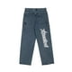 thumbnail image 1 of Otoño nueva ropa de calle retro hip-hop letra bordado jeans sueltos rectos pantalones de pierna ancha para hombres y mujeres parejas TUNC Sencillez, 1 of 5