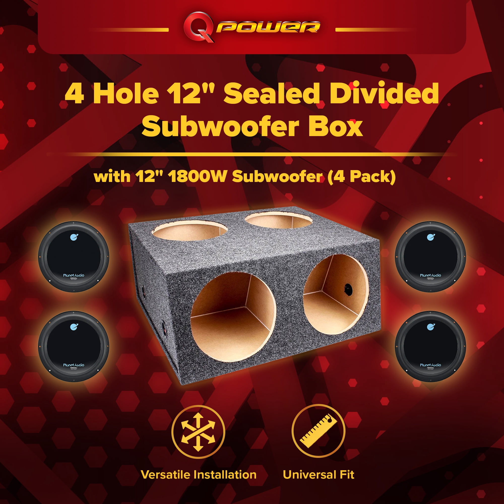 QPower, Subwoofer Box, 12