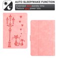 thumbnail image 5 of for Amazon Kindle Paperwhite (11th Generation) 2021 Folio Flip Case, Embossed PU Leather Case with Smart Auto Wake / Sleep & Adjustable Stand (3 Anti-Slip Strips) with Card Slots, Pink, 5 of 5