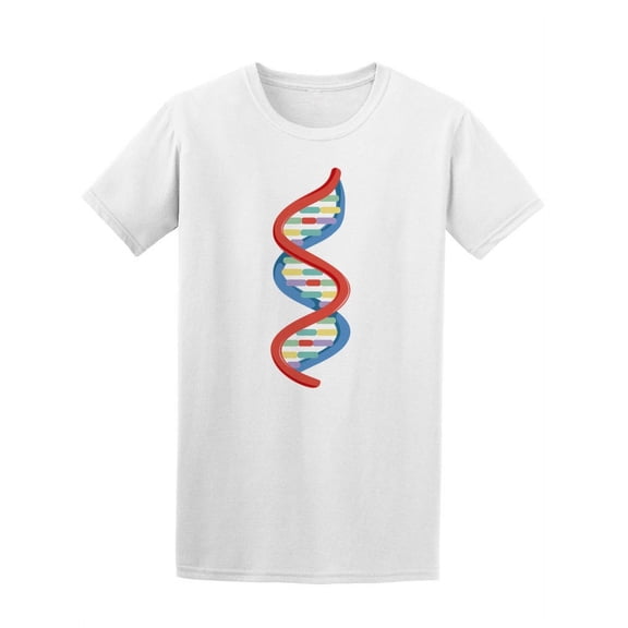 Colorful Science Spiral Dna Tee Men's -Image by Shutterstock