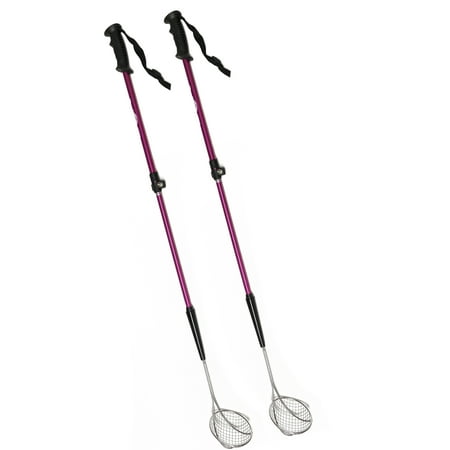 Vos Extendable Aluminum Beach Sand Scooper Skimmer Net Pink (Set of 2)